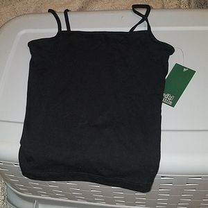 Black crop tank top. Size XS